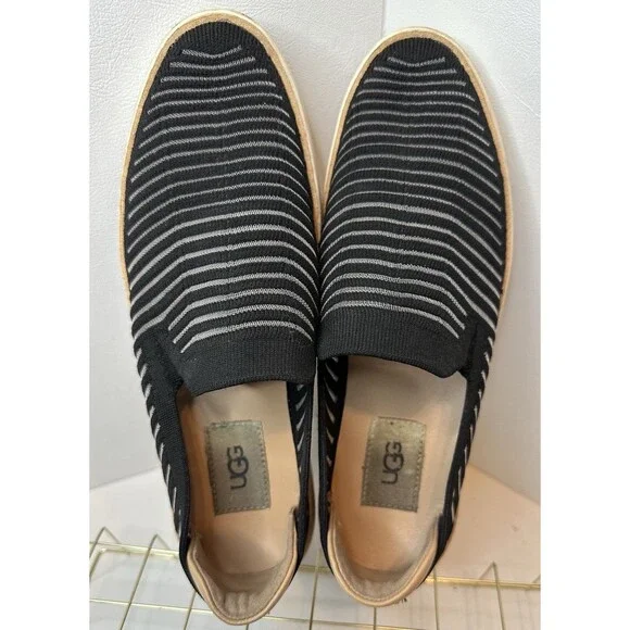 UGG Sammy Breeze Slip On Trainers Black Sneakers Womens Size 7.5 - Picture 7 of 7